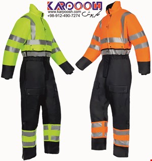 لباس کار یکسره عملیاتی ضد آب شبرنگ دار