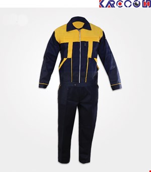 لباس کار طرح سیلوری مشکی _ قرمز سایز M (تولید کننده لباس کار در تهران)