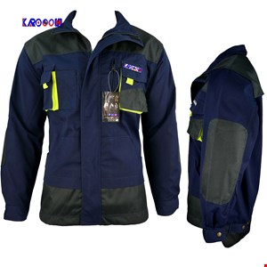 لباس کار طرح کاپشن سرمه ای _ مشکی مدل بارمان