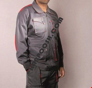 کاپشن شلوار ست ورک (طوسی نارنجی)