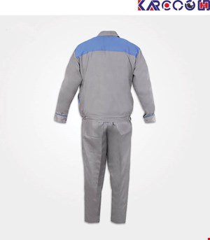 لباس کار طرح  آلفا استخوانی _ آبی (تولید کننده لباس کار در تهران) 