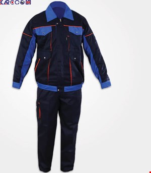 لباس کار طرح بوفالو سرمه ای _ آبی سایز M (تولید کننده لباس کار در تهران)