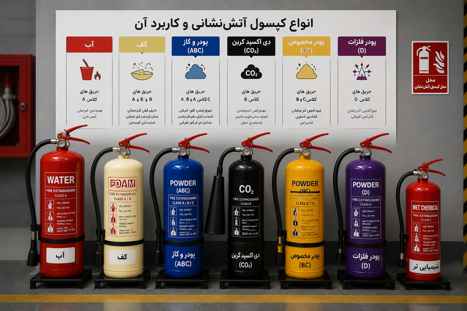 چک لیست ایمنی آتش‌نشانی کارخانه | راهنمای کامل بازرسی تجهیزات و پیشگیری از حریق