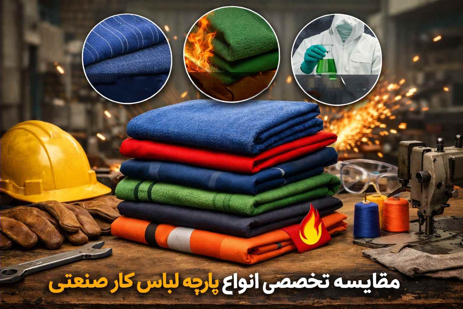 پارچه های تخصصی لباس کار | راهنمای انتخاب پارچه مناسب برای هر شغل