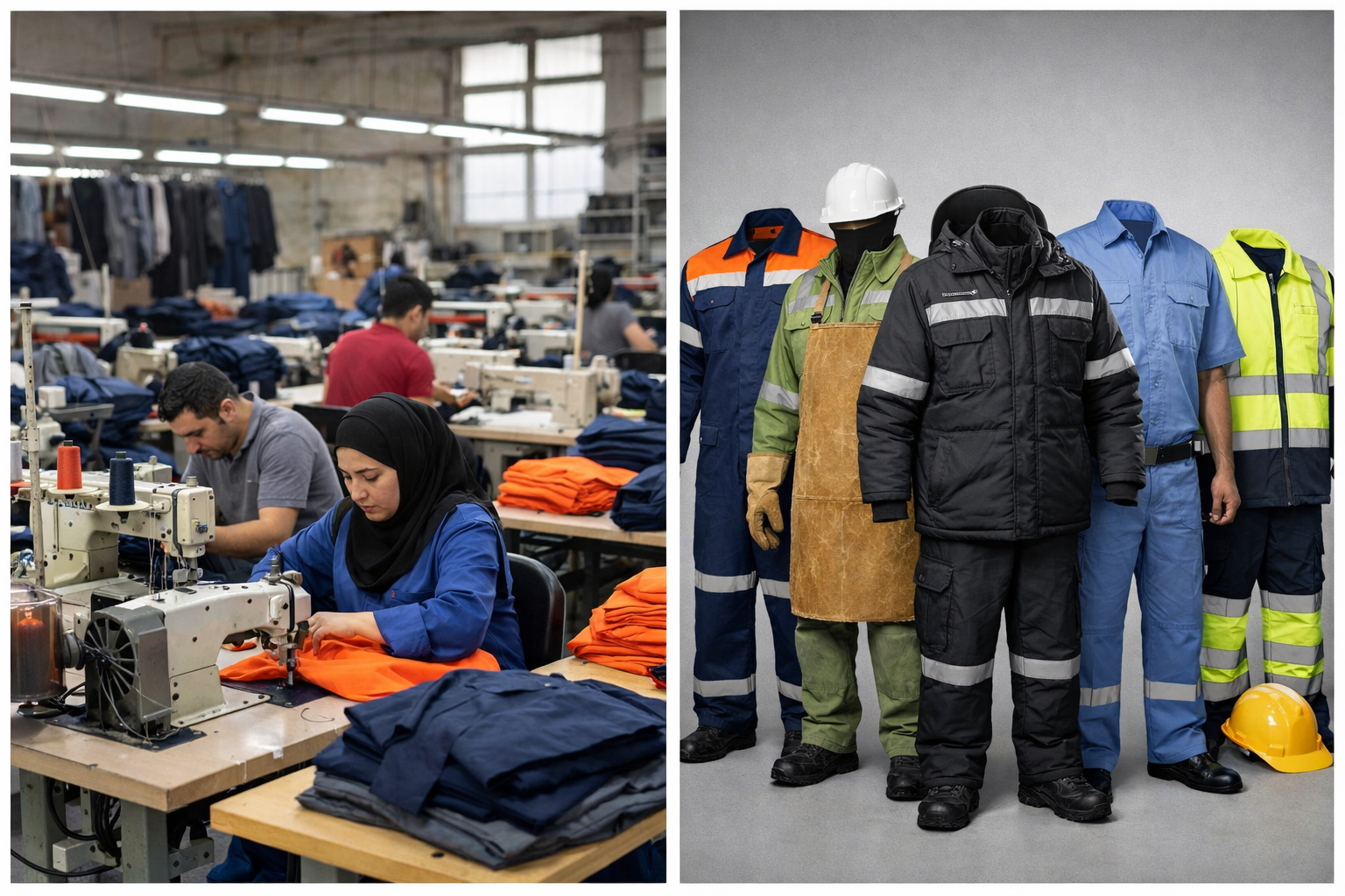 تولید لباس کار عمده در تهران برای شرکت‌ها و پیمانکاران